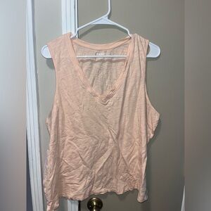 Old Navy Pink Tank Top V-Neck Relaxed Fit